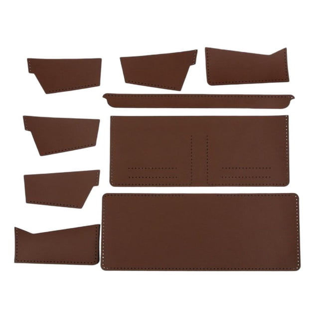 1 Set Synthetic fiber Wallet Purse Making s Synthetic fiber for Billfold Wallet DIY Brown