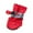 Red, variant on Dog Shoes, Small Pet Boots with Reflective Strips, Adjustable Drawstring Boot Paw Protectors for Hot Pavement