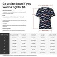 thumbnail image 4 of Bixox Men's Sardine Printed Short Sleeve Skinny Athletic T-Shirt, 4 of 6