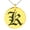 Gold, variant on Stainless Steel Letter K Initial Old English Monogram Engraved Small Medallion Circle Charm Pendant Necklace
