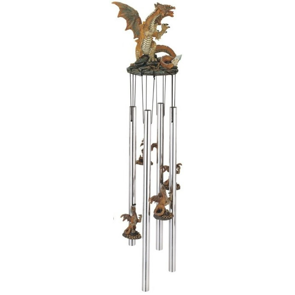 Wind Chime Round Top Dragon Hanging Garden Porch Decoration Decor