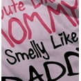 thumbnail image 5 of Funny Cute Mommy Smelly Daddy Joke Bodysuit Jumper Girls Infant Baby Brisco Brands 12M, 5 of 7