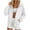 White, variant on Women's Zip Up Track Jacket Long Sleeve Stand Collar Loose Fit Athletic Sweatshirt With Pockets Casual Lightweight Sportswear Top
