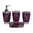 thumbnail image 1 of simhoa 4 Pieces Soap Dispenser Modern Toiletries Toothbrush Holder for Vanity Hotel, 1 of 8