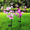 thumbnail image 5 of EpicGadget (4 Pack) Solar Orchid Flower Light, Outdoor Solar Flower Garden Decorative Stake Lights for Walkway Pathway Backyard Garden Christmas Decoration Parties (Warm White), 5 of 6