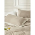 thumbnail image 4 of Move Over Taupe Lace Bedding Sets Twin Boho Chic Duvet Cover Set Washed Microfiber Lace Pattern No Filling, 4 of 8