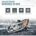 thumbnail image 4 of GEARZAAR Honda Civic, Black Housing Headlights fits 2012-2015 Honda Civic, 4 of 10