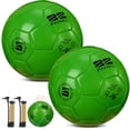 thumbnail image 1 of Balones de fútbol Sappy, tamaño 4, color verde, con bolsa de malla tipo bomba, 2 unidades, 1 of 6