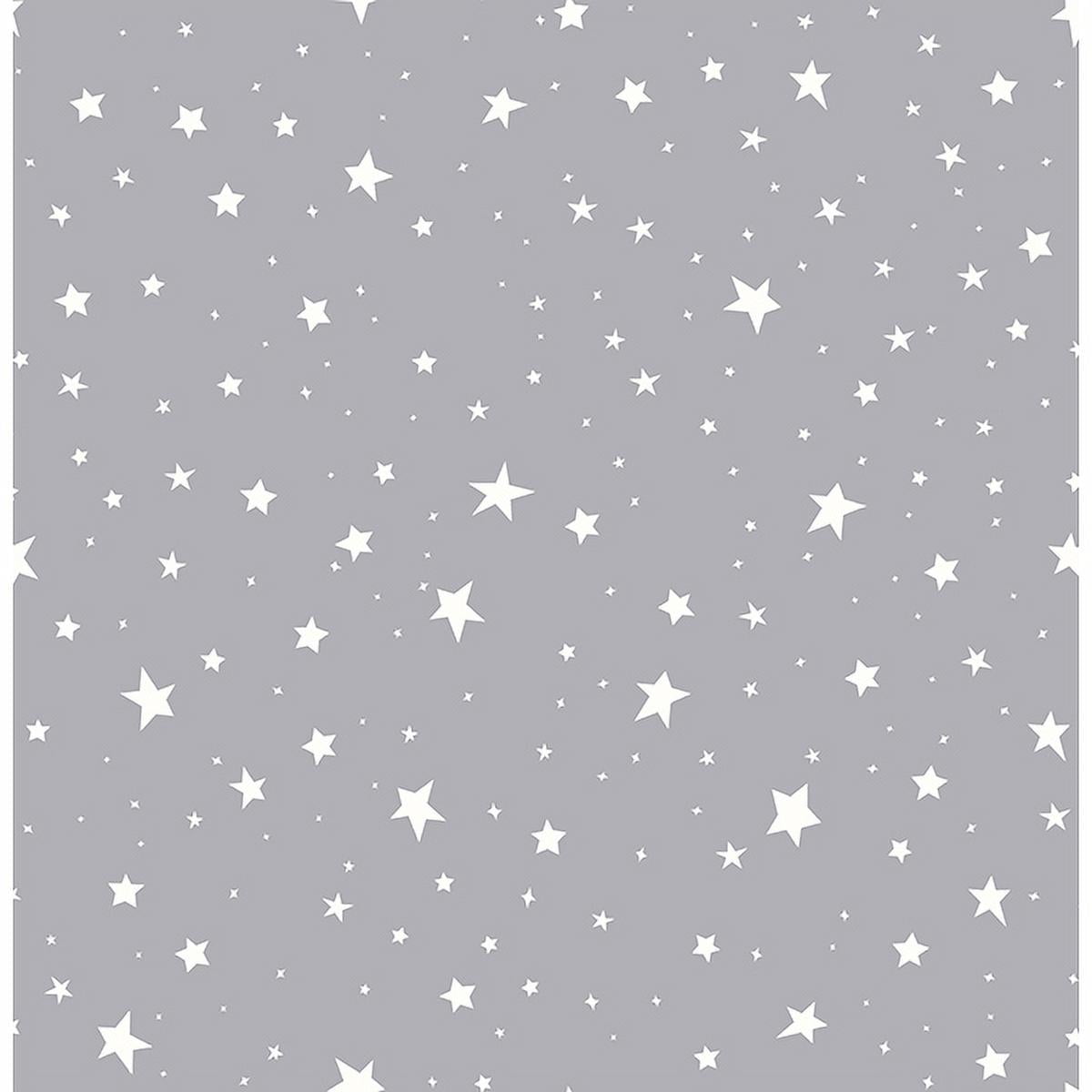 Brewster Stars Grey Stars Wallpaper 