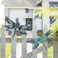 thumbnail image 4 of Liffy Pair of Glass Metal Dragonfly Wall Art for Home & Garden Decor - Dragonfly Gifts for Women, 4 of 7
