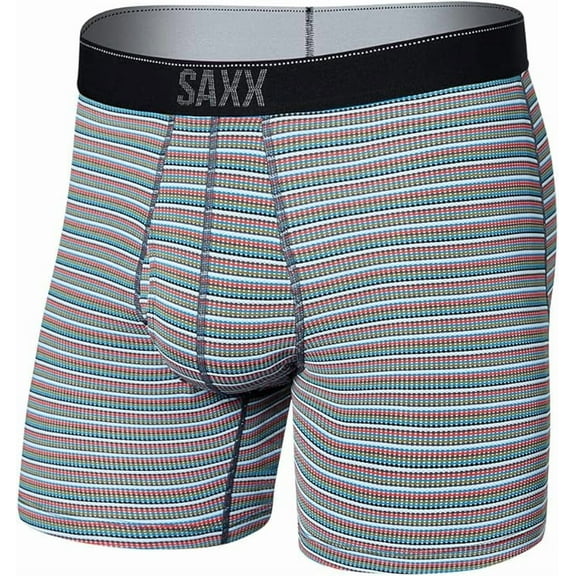 SAXX Men's Underwear - Quest Quick Dry Mesh Boxer Brief Fly with Built-in Pouch Support - Underwear for Men, Fall Size Small