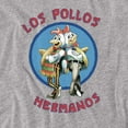 thumbnail image 2 of Breaking Bad Los Pollos Hermanos Unisex Adult T-Shirt, Los Pollos Hermanos Grey, Large, 2 of 6