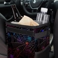 thumbnail image 6 of Spider Web Mini Trash Can for Car: Foldable, Leak-Proof with Lid, Hanging Storage Bag - Car Trash Bin, 6 of 6
