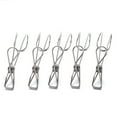 thumbnail image 1 of CIMAXIC Stainless Steel Clothes Pegs Silver for Daily Use Smooth Edges Small Size 5 Pieces,3.74"X1.18"X1.18", 1 of 4