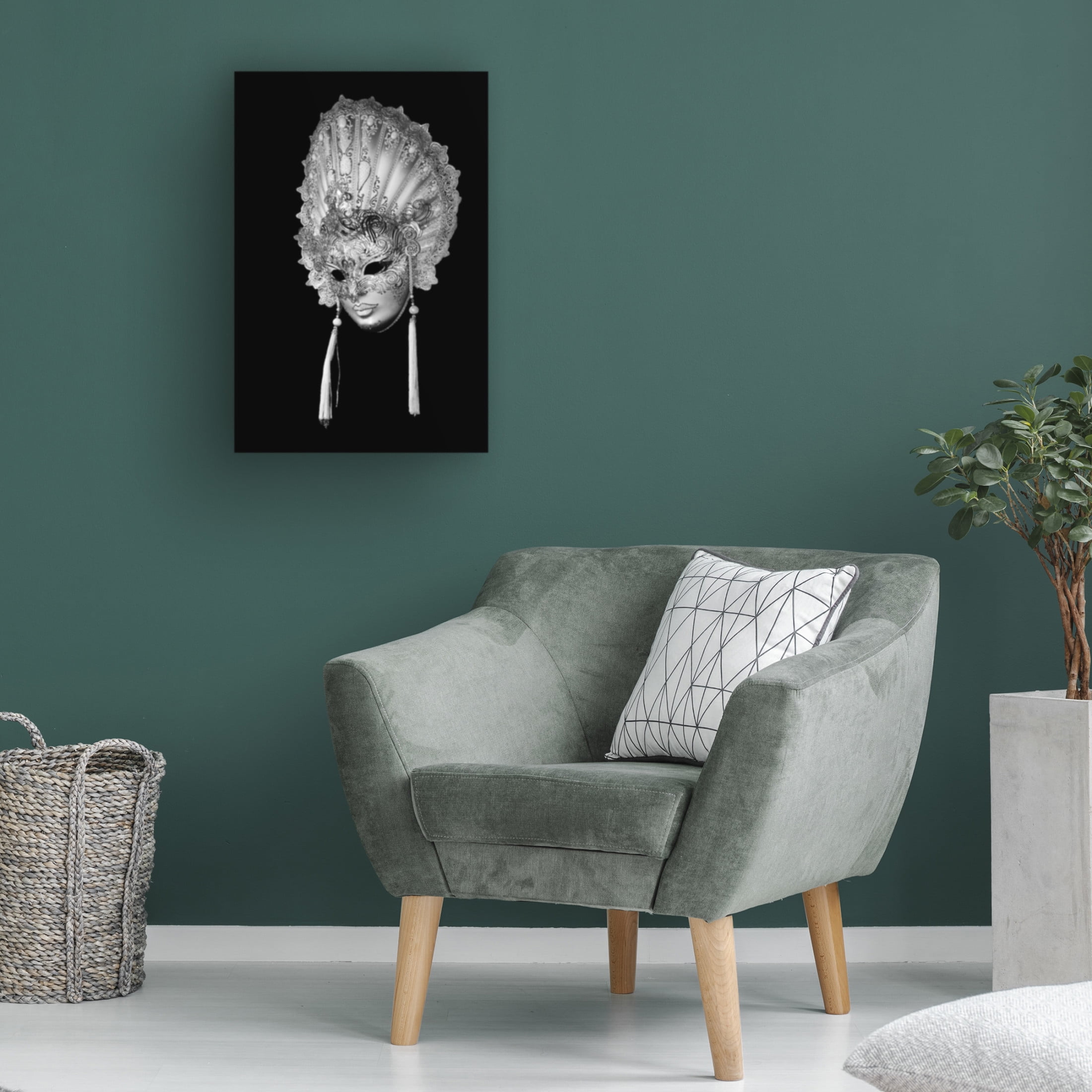 Canvas Wall Art - Jacek Stefan 'Unmask!' Wall Art for Living Room, Bedroom, or Office D?cor by Trademark Fine Art - 30 x 47 Inches