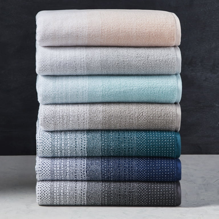 Better Homes & Gardens Signature Soft Heathered 6 Piece Towel Set, Blue Admiral