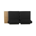 thumbnail image 4 of Dark Grey Left Arm Seater - Rust- Aluminum, Water- Fabrics, Ornamental Faux Wood With Aluminum Construction, Lining,, 4 of 7