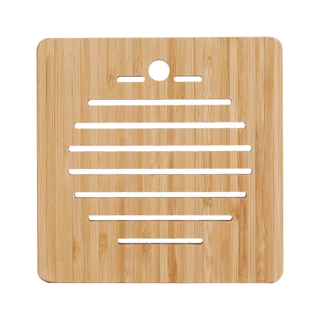 Tapete Aislante de Madera para Tazas y Cuencos, Bandeja de Mesa de Cocina, Tapete Aislante Grueso para Mesa