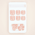 thumbnail image 3 of Fofosbeauty 24pcs Square Toe Fake Acrylic Press-on Nails for Girls Women,Rice Skin Color, 3 of 8