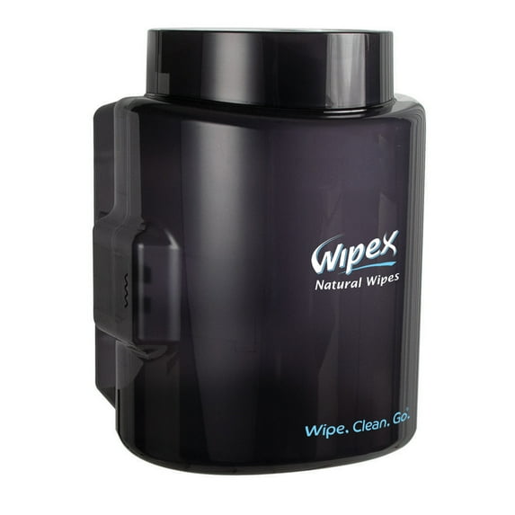 Wipex Black Wall-Mounted Dispenser for Wipe Refill Rolls - Gyms, Office & Public Facilities