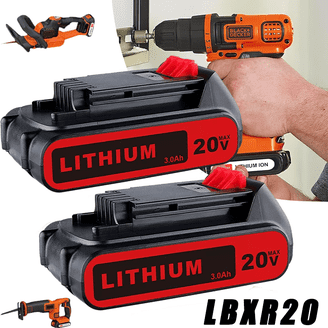 Replacement 40V 3500mAh Lithium Battery For Black+Decker LBX2040, LBX36, LBXR2036 - Compatible With MAX Series Tools