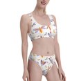 thumbnail image 4 of High Waisted Bikini Sets For Women, Moths Dragonflies Butterflies Swimsuits Tummy Control, Two Pieces Bathing Suit, 4 of 8