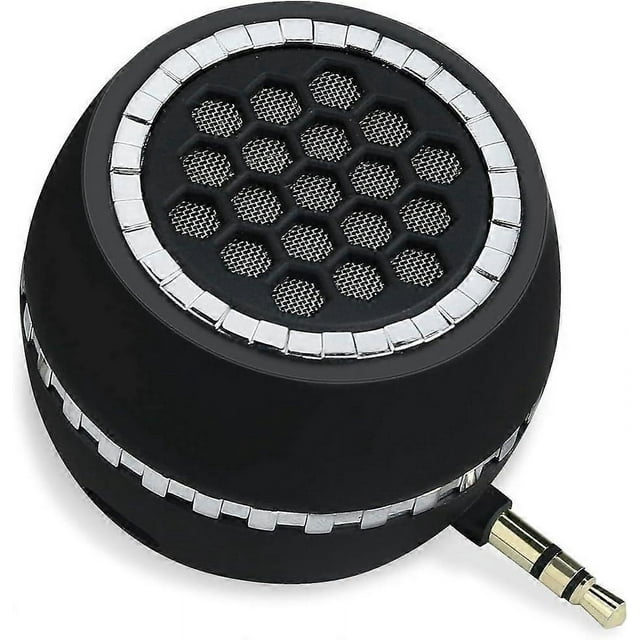 Portable Speaker, Mini Mobile Phone Speaker with 3.5mm AUX Audio Interface in Micro USB Port Clear Bass