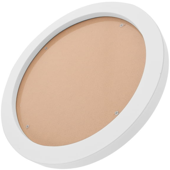 HEALEEP Round Picture Frames 1Set 9.24X9.24in for Home Decor White Wood