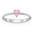 thumbnail image 2 of Heart Birthstone Ring - Pink Tourmaline (October), 2 of 6