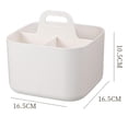 thumbnail image 3 of Stackable Multipurpose Basket Organizer with Handle - Perfect for Home & Office White, 3 of 9