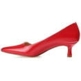 thumbnail image 3 of Journee Womens Celica Slip On Kitten Heel Pointed Toe Pumps, Widths Available, 3 of 10