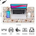 thumbnail image 5 of Long Mouse Pads for Desk,Colorful Chicken Floral Pattern Desk Mats on Top Of Desks, Desk Mouse Pad Extra Large with 3mm Non-Slip Base and Stitched Edge for Gaming,Office,Work,Home 31.5x15.7in, 5 of 5