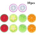 thumbnail image 1 of 10PCS Cup Coaster Assorted Fruit Decor Silicone Coaster Drink Coaster for Party, 1 of 5