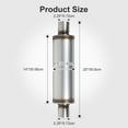 thumbnail image 2 of Universal Exhaust Muffler Stainless Steel Straight-Through Performance Muffler for Cars Trucks, 2.25" Inlet/Outlet, Overall Length 20", 2 of 8