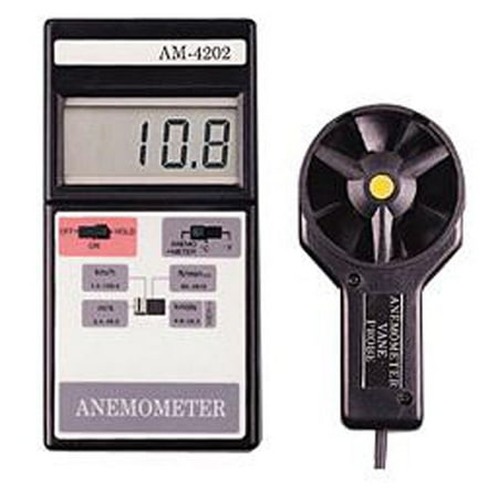 Digital Anemometer - Measures Wind Speed to 90 MPH, Temperature, Knots