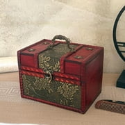 Rvaymup European Style Wooden Trunk for Collectibles Home Decoration and Small Objects