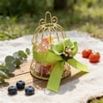 thumbnail image 4 of Snack Box Container European Style Gold Birdcage Iron Candy Box for Wedding, Storage, 4 of 7