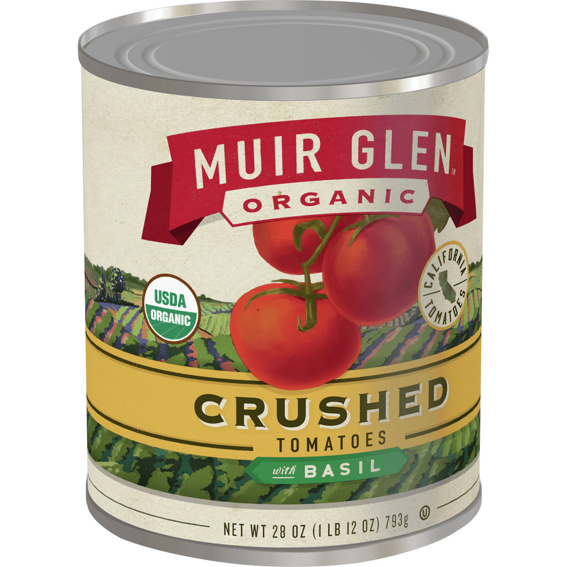 Muir Glen, Organic Crushed Tomatoes With Basil, 28 oz