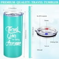 thumbnail image 2 of Thank You Gifts for Being Awesome Tumbler 16 oz Stainless Steel Travel Tumbler with Lid and Straw, Employee Coworker Friends Appreciation Gifts for Office(Plain Colors,12 Sets), 2 of 7