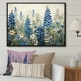 thumbnail image 1 of Designart Large Blue Bonnets framed wall Art, Refined Blue And Beige Bonnets Field , Blue Bonnets framed wall art decor, Blue black framed wall art, 32x24 inches black frame, 1 of 5