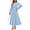 Light Blue, variant on Women's Fall Spring Elegant Long Sleeve Maxi Dress Swiss Dot A Line Flowy Casual Holiday Party Going Out Dresses
