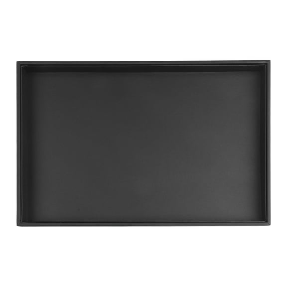 Unique Bargains Jewelry Organizer Trays with Removable Dividers for Drawers Storage Black-Flat Tray
