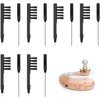 12Pcs Hearing Aid Cleaning Brush Hearing Aid Cleaner Hearing Aid Cleaning Kits Hearing Aid Cleaning Wire for Sound Tubes in Cleaning Hearing Aids (Black)