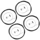 thumbnail image 4 of Universal Inner Wire Brake Cable 4 Sets Brake Cable Kit Outer Derailleur Core Protector For Mountain Biking Road Biking Black Corrosion-resistant, 4 of 5