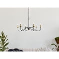 thumbnail image 4 of Home Decorative Rohan 42" Chandelier In Matte Black And Brass, 4 of 9