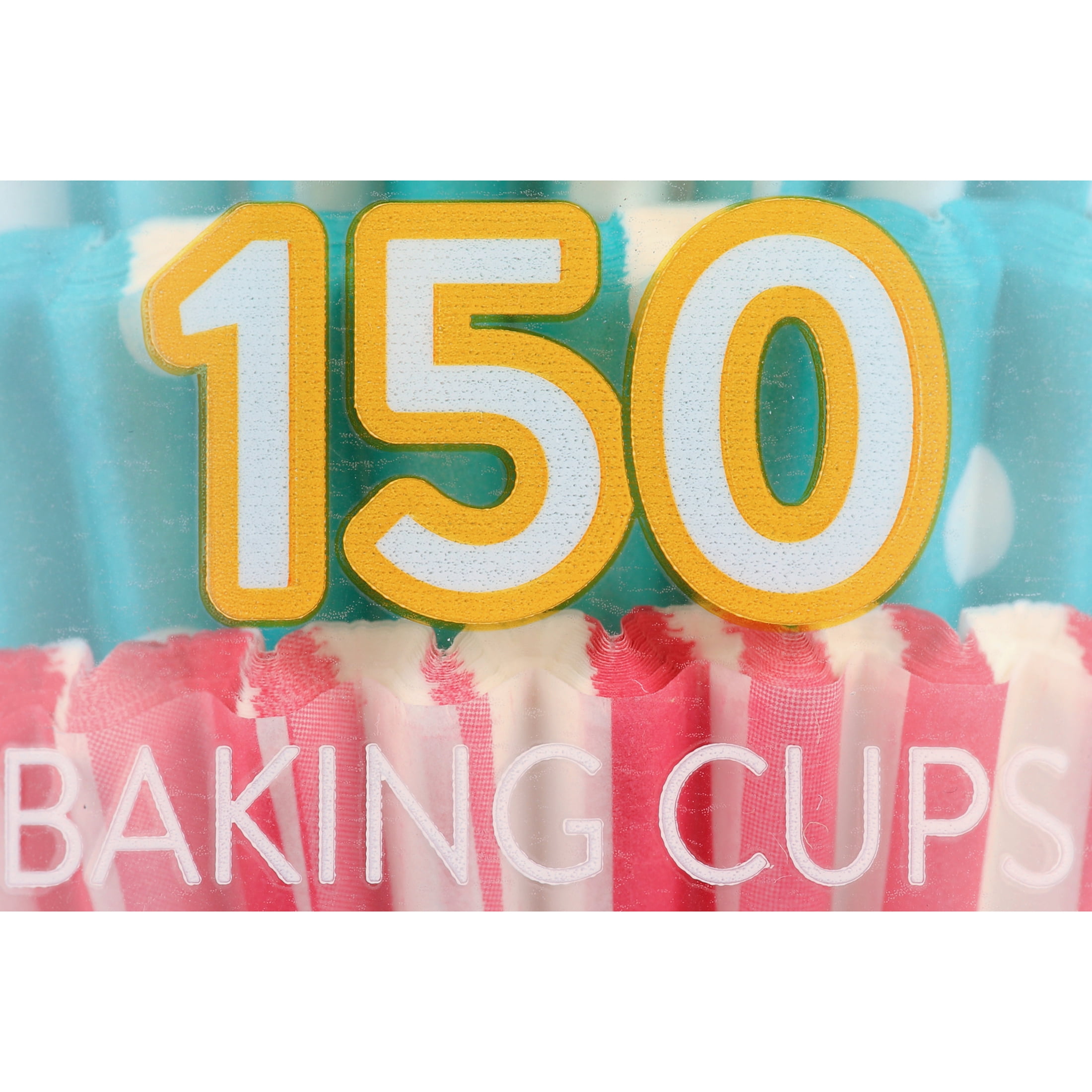 Wilton Dots and Stripes Cupcake Liners, 150-Count, 2 In. Diameter, Assorted Colors