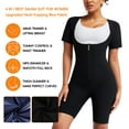 thumbnail image 2 of Vaslanda Waist Trainer Sauna Suit for Women Full Body Workout Sweat Suit Shirt, 2 of 7