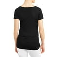 thumbnail image 4 of Times Two Ruched Sides Maternity T-shirt, 4 of 4