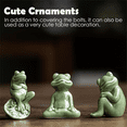 thumbnail image 6 of Toilet Bolt Caps,Ceramic Toilet Bolt Covers Cute Bathroom Decor, Easy Installation Toilet Replacement Parts 1PCS A, 6 of 7