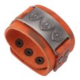 thumbnail image 4 of Pulsera De Cuero Estilo Vintage, Hebilla De Metal Ajustable, Accesorio Retro Unisex, Para Ocasiones Diarias O Especiales, 4 of 7